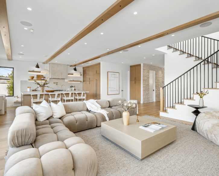 Finished basement remodel in a Denver home
