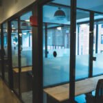 Fitted-out modern office interior